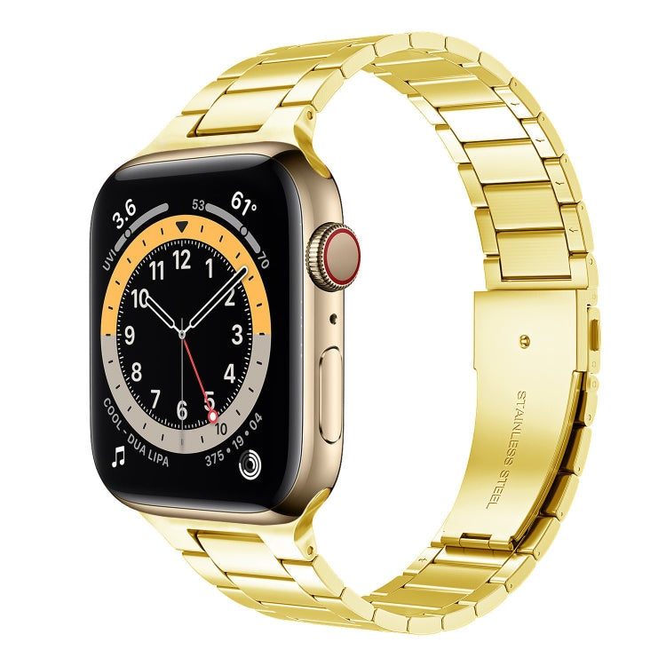 سوار ساعة من الفولاذ المقاوم للصدأ بحزام نحيف لسلسلة Apple Watch، 7 مقاس 41مم / 6&SE&5&4 مقاس 40مم / 3&2&1 مقاس 38مم، 7 مقاس 45مم / 6&SE&5&4 مقاس 44مم / 3&2&1 مقاس 42مم