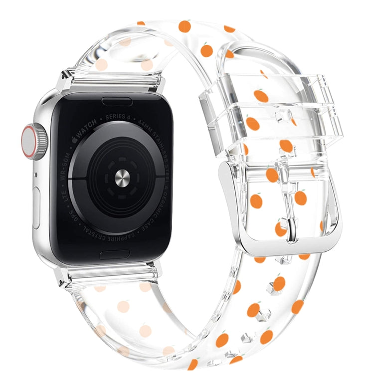 حزام ساعة شفاف بمشبك مربع لسلسلة Apple Watch، 7 مقاس 41 مم / 6 و SE و 5 و 4 مقاس 40 مم / 3 و 2 و 1 مقاس 38 مم، 7 مقاس 45 مم / 6 و SE و 5 و 4 مقاس 44 مم / 3 و 2 و 1 مقاس 42 مم