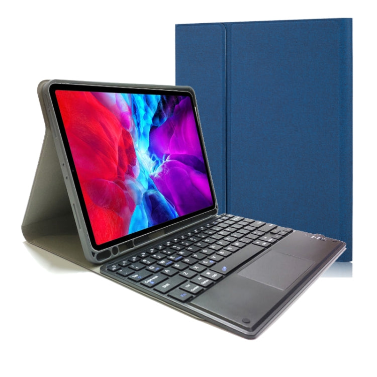 Detachable Touch Bluetooth Keyboard TPU Horizontal Flip Leather Case for iPad Pro 11 2020 / 2018 with Holder & Pen Slot, RK11C