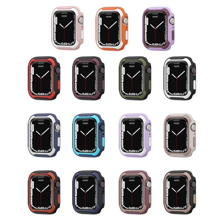 Detachable Two-color Watch Case For Apple Watch Series, 7 41mm / 6&SE&5&4 40mm, 7 45mm / 6&SE&5&4 44mm