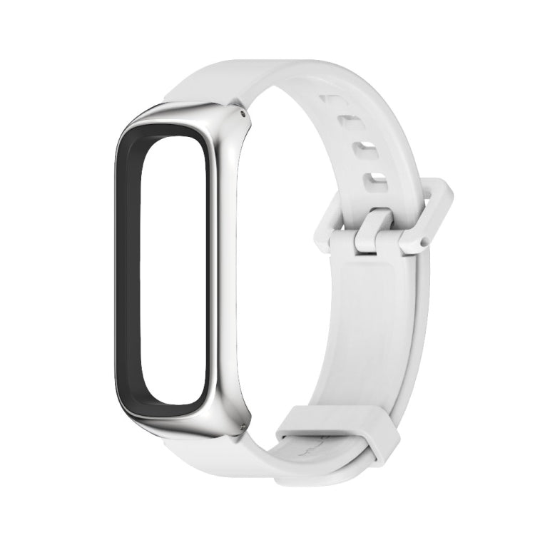 MIJOBS Metallgehäuse mit Silikonarmband für Samsung Galaxy Fit 2