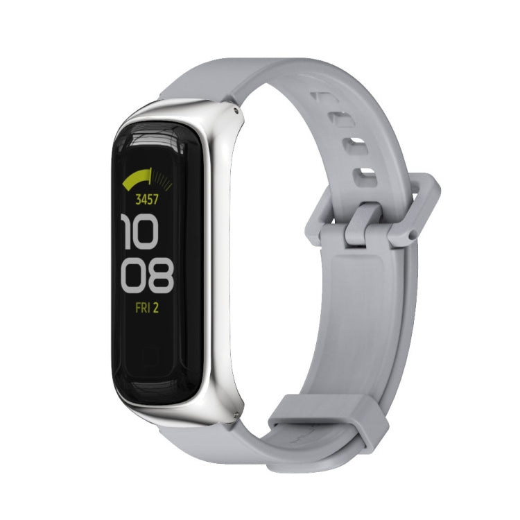 MIJOBS Metallgehäuse mit Silikonarmband für Samsung Galaxy Fit 2