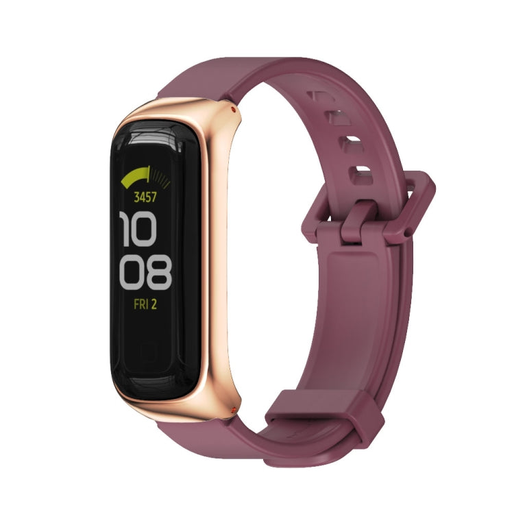 MIJOBS Metallgehäuse mit Silikonarmband für Samsung Galaxy Fit 2