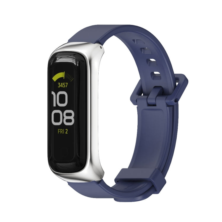 MIJOBS Metallgehäuse mit Silikonarmband für Samsung Galaxy Fit 2