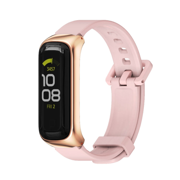 MIJOBS Metallgehäuse mit Silikonarmband für Samsung Galaxy Fit 2