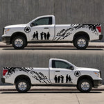 2 PCS/Set D-123 Soldiers Pattern Car Modified Decorative Sticker, D-123