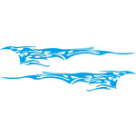 2 PCS/Set D-144 Fire Element Pattern Car Modified Decorative Sticker, D-144