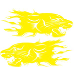 2 PCS/Set D-417 Lion Pattern Car Modified Decorative Sticker, D-417
