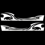 2 PCS/Set D-467 Waves Pattern Car Modified Decorative Sticker, D-467