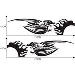 2 PCS/Set D-489 Fire-breathing Dragon Pattern Car Modified Decorative Sticker, D-489
