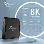 جهاز تلفاز ذكي H96 Max+ Ultra بمعالج Amlogic S905X4، 4 جيجابايت + 32 جيجابايت، بدقة 8K، أندرويد 11.0، قابس المملكة المتحدة، قابس الولايات المتحدة، قابس الاتحاد الأوروبي، قابس أستراليا