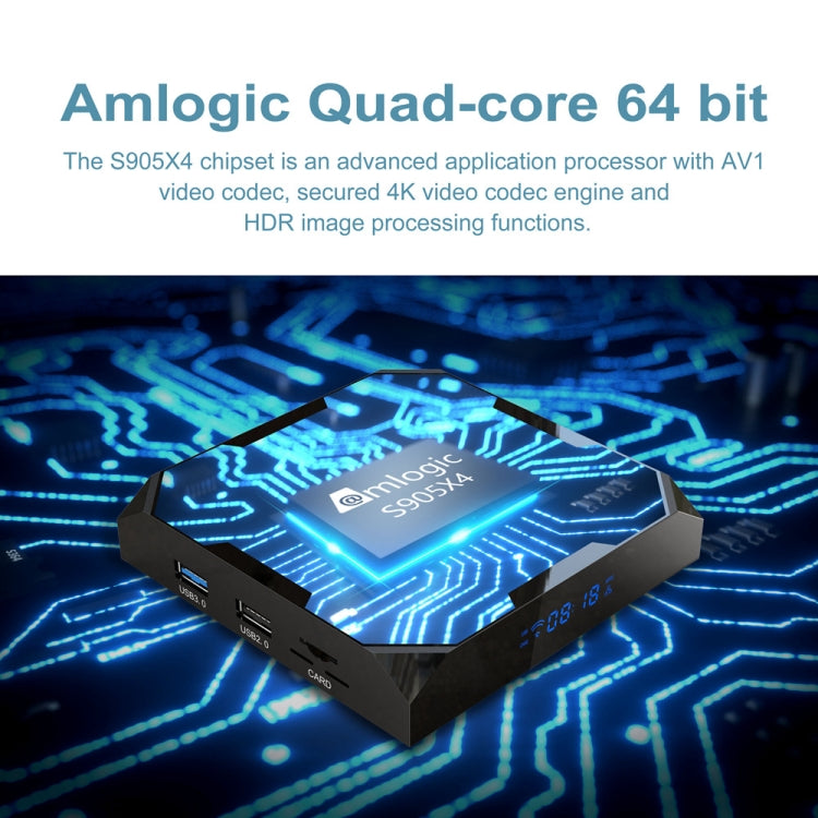 جهاز تلفاز ذكي H96 Max+ Ultra بمعالج Amlogic S905X4، 4 جيجابايت + 32 جيجابايت، بدقة 8K، أندرويد 11.0، قابس المملكة المتحدة، قابس الولايات المتحدة، قابس الاتحاد الأوروبي، قابس أستراليا