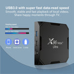 جهاز تلفاز ذكي H96 Max+ Ultra بمعالج Amlogic S905X4، 4 جيجابايت + 32 جيجابايت، بدقة 8K، أندرويد 11.0، قابس المملكة المتحدة، قابس الولايات المتحدة، قابس الاتحاد الأوروبي، قابس أستراليا