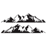 2 PCS/Set D-750 Mountain Pattern Car Modified Decorative Sticker, D-750