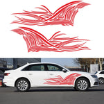2 PCS/Set D-752 Lines Pattern Car Modified Decorative Sticker, D-752