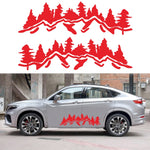 2 PCS/Set D-924 Mountain Woods Pattern Car Modified Decorative Sticker, D-924