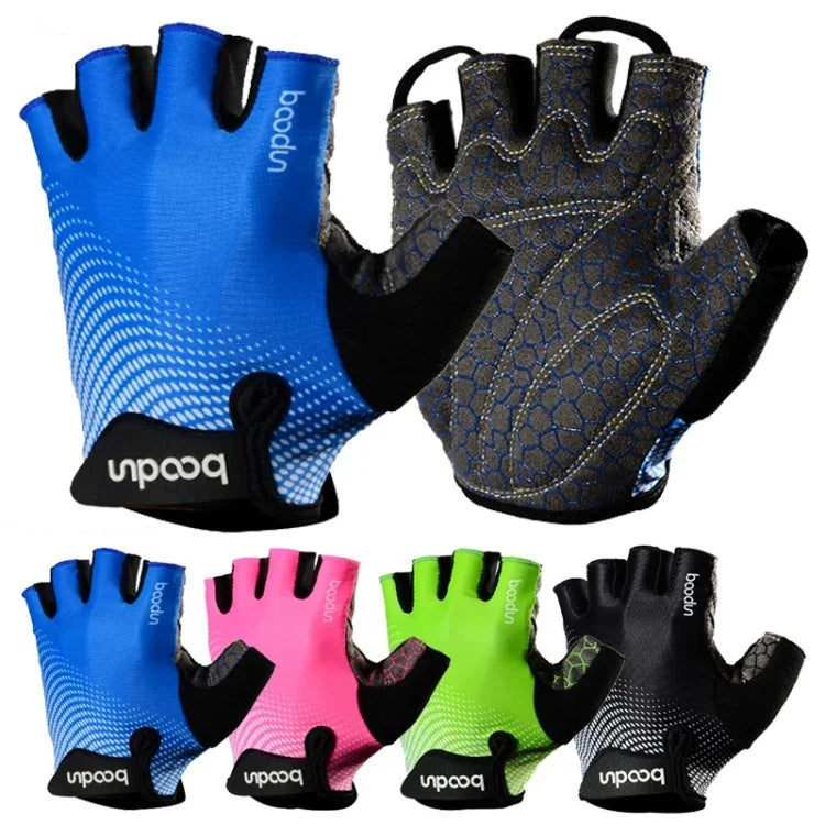 BOODUN 1096 Non-slip Wear-resistant Breathable Fitness Sports Silicone Gloves, S, M, XL