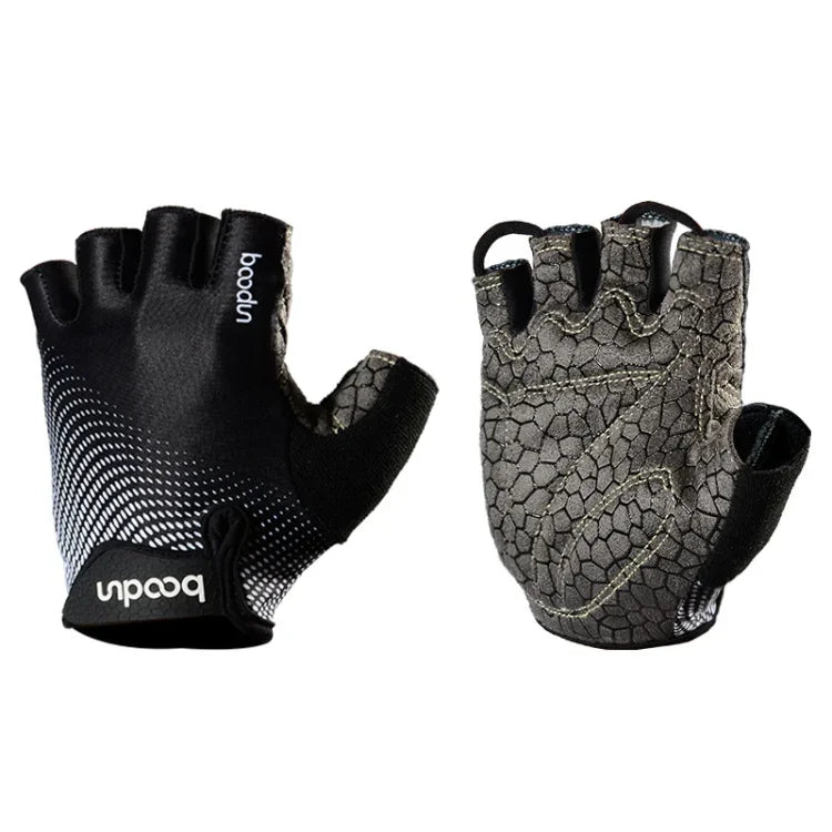 BOODUN 1096 Non-slip Wear-resistant Breathable Fitness Sports Silicone Gloves, S, M, XL