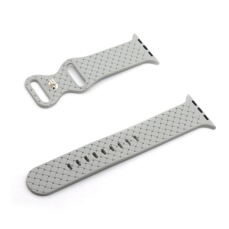 Weave Texture Watch Band For Apple Watch Series, 7 45mm / 6&SE&5&4 44mm / 3&2&1 42mm, 7 41mm / 6&SE&5&4 40mm / 3&2&1 38mm