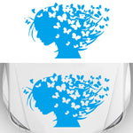 D-956 Butterfly Girl Pattern Car Modified Decorative Sticker, D-956