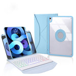 Z11BS Pen Slot Backlight Bluetooth Keyboard Leather Tablet Case, For iPad Pro 11 2021/2020/2018, For iPad Air 11 2025 / 2024 / Air 5 / Air 4, For iPad 10.2 2021/2020/2019