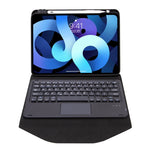 Z11B-A Pen Slot Touchpad Bluetooth Keyboard Leather Tablet Case, For iPad Pro 11 2021/2020/2018, For iPad Air 11 2025 / 2024 / Air 5 / Air 4, For iPad 10.2 2021/2020/2019