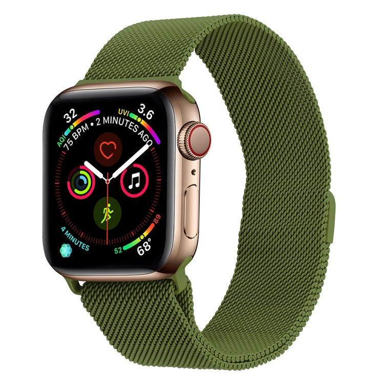 Milanese Stainless Steel Watch Band For Apple Watch Series, 7 45mm / 6&SE&5&4 44mm / 3&2&1 42mm, 7 41mm / 6&SE&5&4 40mm / 3&2&1 38mm