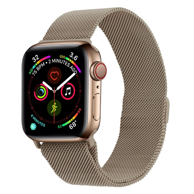 Milanese Stainless Steel Watch Band For Apple Watch Series, 7 45mm / 6&SE&5&4 44mm / 3&2&1 42mm, 7 41mm / 6&SE&5&4 40mm / 3&2&1 38mm