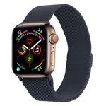 Milanese Stainless Steel Watch Band For Apple Watch Series, 7 45mm / 6&SE&5&4 44mm / 3&2&1 42mm, 7 41mm / 6&SE&5&4 40mm / 3&2&1 38mm