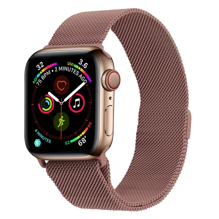 Milanese Stainless Steel Watch Band For Apple Watch Series, 7 45mm / 6&SE&5&4 44mm / 3&2&1 42mm, 7 41mm / 6&SE&5&4 40mm / 3&2&1 38mm