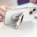 Plating Astronaut Holder Phone Case, For iPhone 13 Pro Max, For iPhone 13 Pro, For iPhone 13, For iPhone 13 mini, For iPhone 12 Pro Max