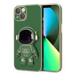 Plating Astronaut Holder Phone Case, For iPhone 13 Pro Max, For iPhone 13 Pro, For iPhone 13, For iPhone 13 mini, For iPhone 12 Pro Max