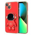 Plating Astronaut Holder Phone Case, For iPhone 13 Pro Max, For iPhone 13 Pro, For iPhone 13, For iPhone 13 mini, For iPhone 12 Pro Max