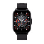 FW02 1.7 Inch Square Screen Silicone Strap Smart Health Watch Supports Heart Rate, Blood Oxygen Monitoring