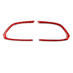 Car Carbon Fiber Steering Wheel Buttons Decorative Sticker for Infiniti Q50 2014-2020 / Q60 / QX60, Steering Wheel Buttons(Black), Steering Wheel Buttons(Red)