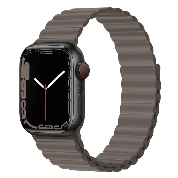 Silicone Magnet Watch Band For Apple Watch Series, 7 45mm / 6&SE&5&4 44mm / 3&2&1 42mm, 7 41mm / 6&SE&5&4 40mm / 3&2&1 38mm