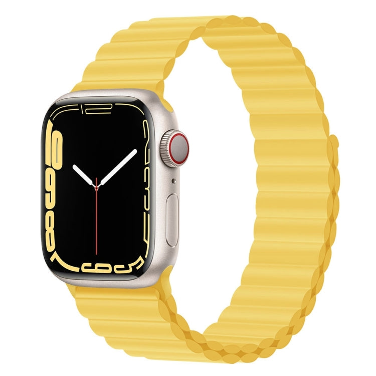 Silicone Magnet Watch Band For Apple Watch Series, 7 45mm / 6&SE&5&4 44mm / 3&2&1 42mm, 7 41mm / 6&SE&5&4 40mm / 3&2&1 38mm