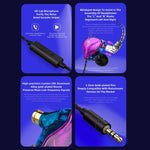 QKZ ZXT Sports In-ear Wired Control Plug HIFI Stereo Stage Monitor Earphone, Standard Version, with Mic