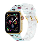 Square Buckle Transparent Watch Band For Apple Watch Series, 7 45mm / 6&SE&5&4 44mm / 3&2&1 42mm, 7 41mm / 6&SE&5&4 40mm / 3&2&1 38mm