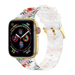 Square Buckle Transparent Watch Band For Apple Watch Series, 7 45mm / 6&SE&5&4 44mm / 3&2&1 42mm, 7 41mm / 6&SE&5&4 40mm / 3&2&1 38mm