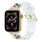 Square Buckle Transparent Watch Band For Apple Watch Series, 7 45mm / 6&SE&5&4 44mm / 3&2&1 42mm, 7 41mm / 6&SE&5&4 40mm / 3&2&1 38mm