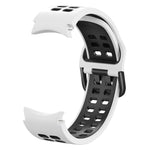 Double-row Hole Two-color Silicone Watch Band, For Samsung Galaxy Watch 5 40mm, For Samsung Galaxy Watch 5 Pro 45mm