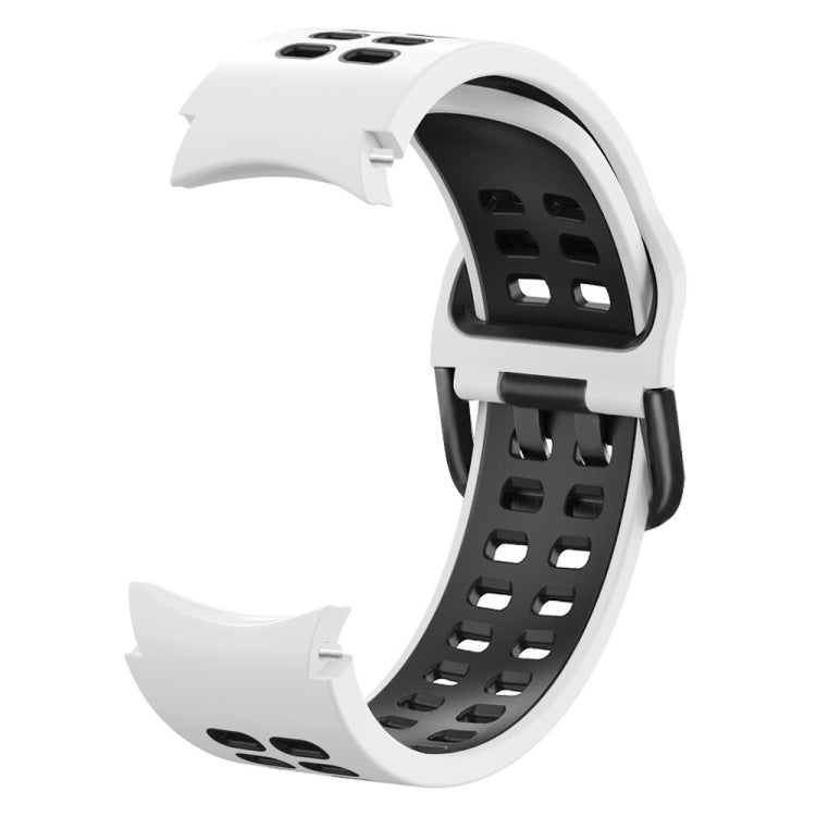 Double-row Hole Two-color Silicone Watch Band, For Samsung Galaxy Watch 5 40mm, For Samsung Galaxy Watch 5 Pro 45mm