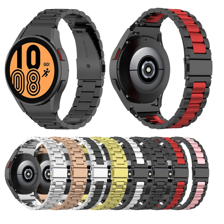 Dreilagiges Edelstahl-Uhrenarmband, für Samsung Galaxy Watch 5 (40 mm) und Samsung Galaxy Watch 5 Pro (45 mm)