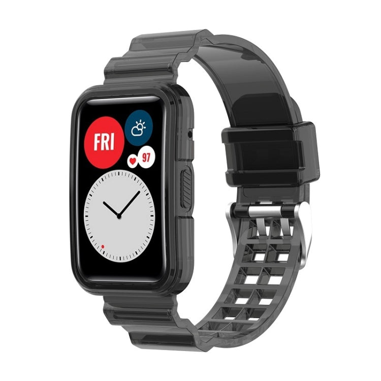 For Huawei Watch Fit 2 Integrated Transparent Silicone Watch Band, For Huawei Watch Fit 2
