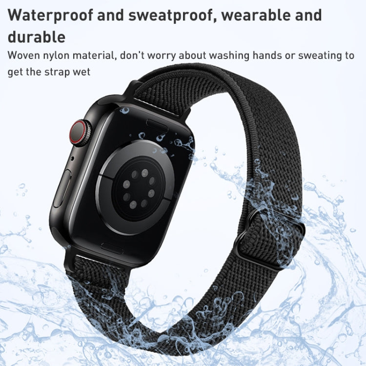 Small Waist Nylon Watch Band For Apple Watch Series, 7 45mm / 6&SE&5&4 44mm / 3&2&1 42mm, 7 41mm / 6&SE&5&4 40mm / 3&2&1 38mm