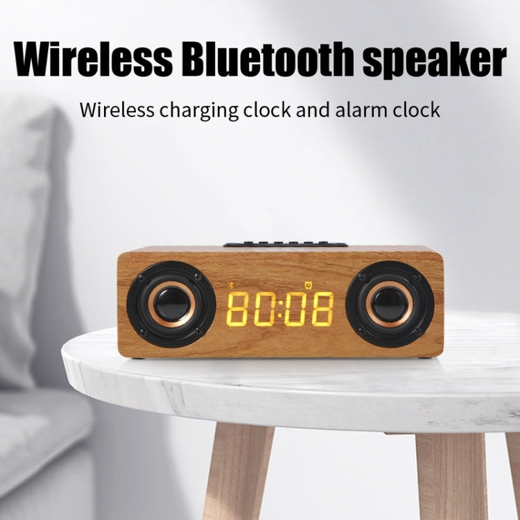 K1 Multifunctional Desktop Wooden Bluetooth Speaker Wireless Loudspeaker