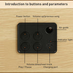 Q2 Subwoofer Wooden Wireless Bluetooth Speaker