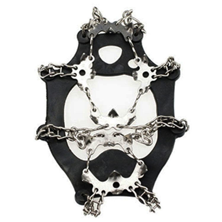 1 Pair 19 Teeth Anti-Slip Ice Gripper Hiking Climbing Chain Shoes Covers, 19 Teeth Size:L(Black), 19 Teeth Size:L(Orange), 19 Teeth Size:XL(Black), 19 Teeth Size:XL(Orange)