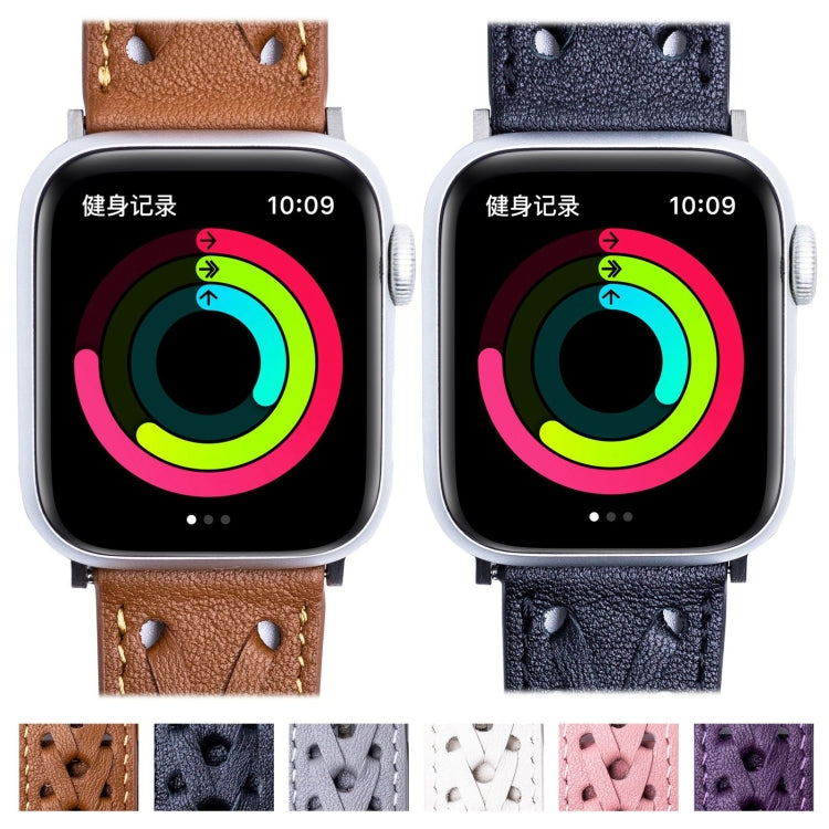 Genuine Leather Woven Watch Strap For Apple Watch Series, 7 45mm / 6&SE&5&4 44mm / 3&2&1 42mm, 7 41mm / 6&SE&5&4 40mm / 3&2&1 38mm